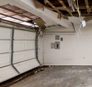 replace your garage door severe damage 2